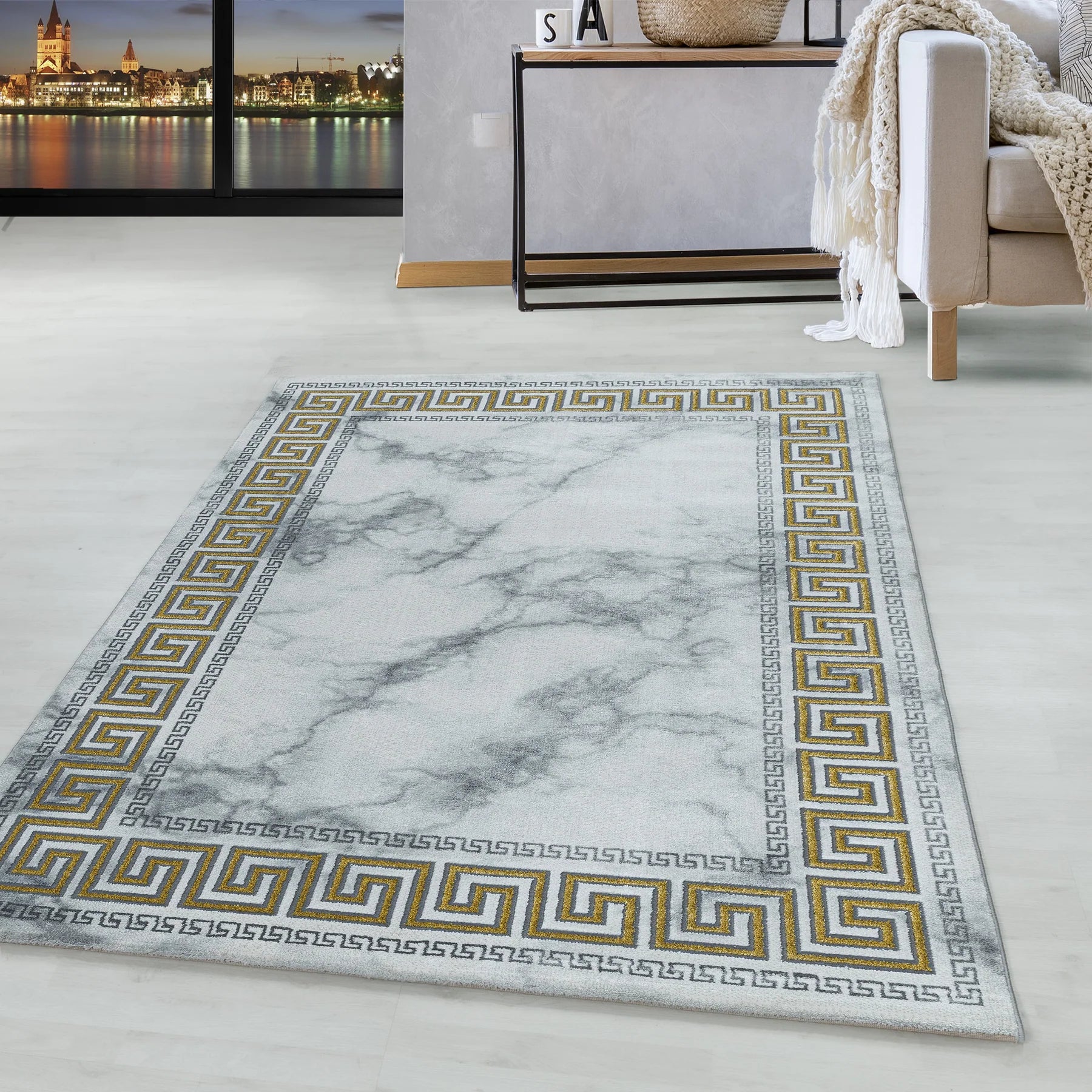 Moderner Teppich im Wohnzimmer - Zeitgenössische Eleganz für Ihr Zuhause