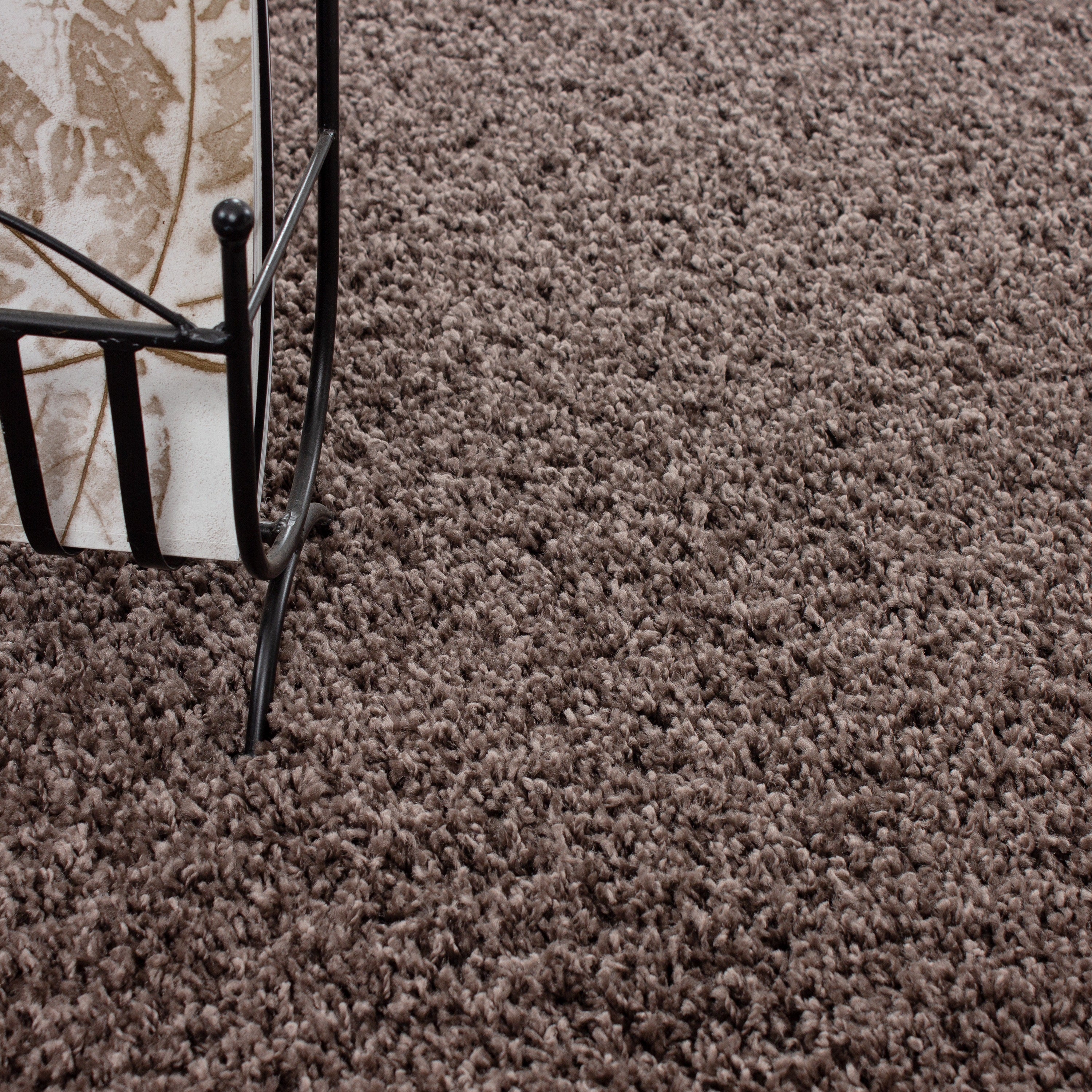 Hochflor Shaggy Teppich Rund verschiedene Farben und Größen Langflorteppich