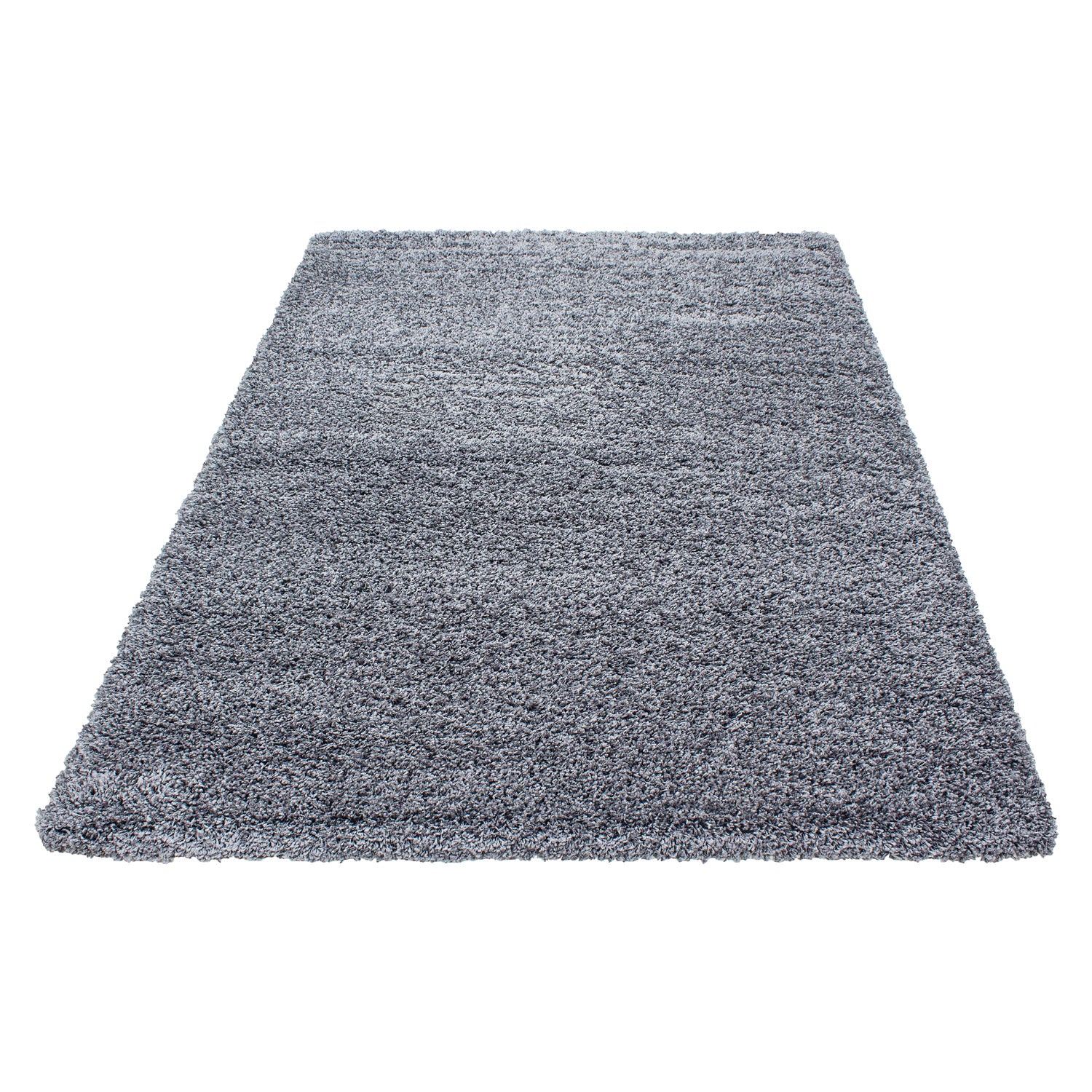 Shaggy Hochflor Langflor Teppich Soft Wohnzimmerteppich Farbe Grau Einfarbig