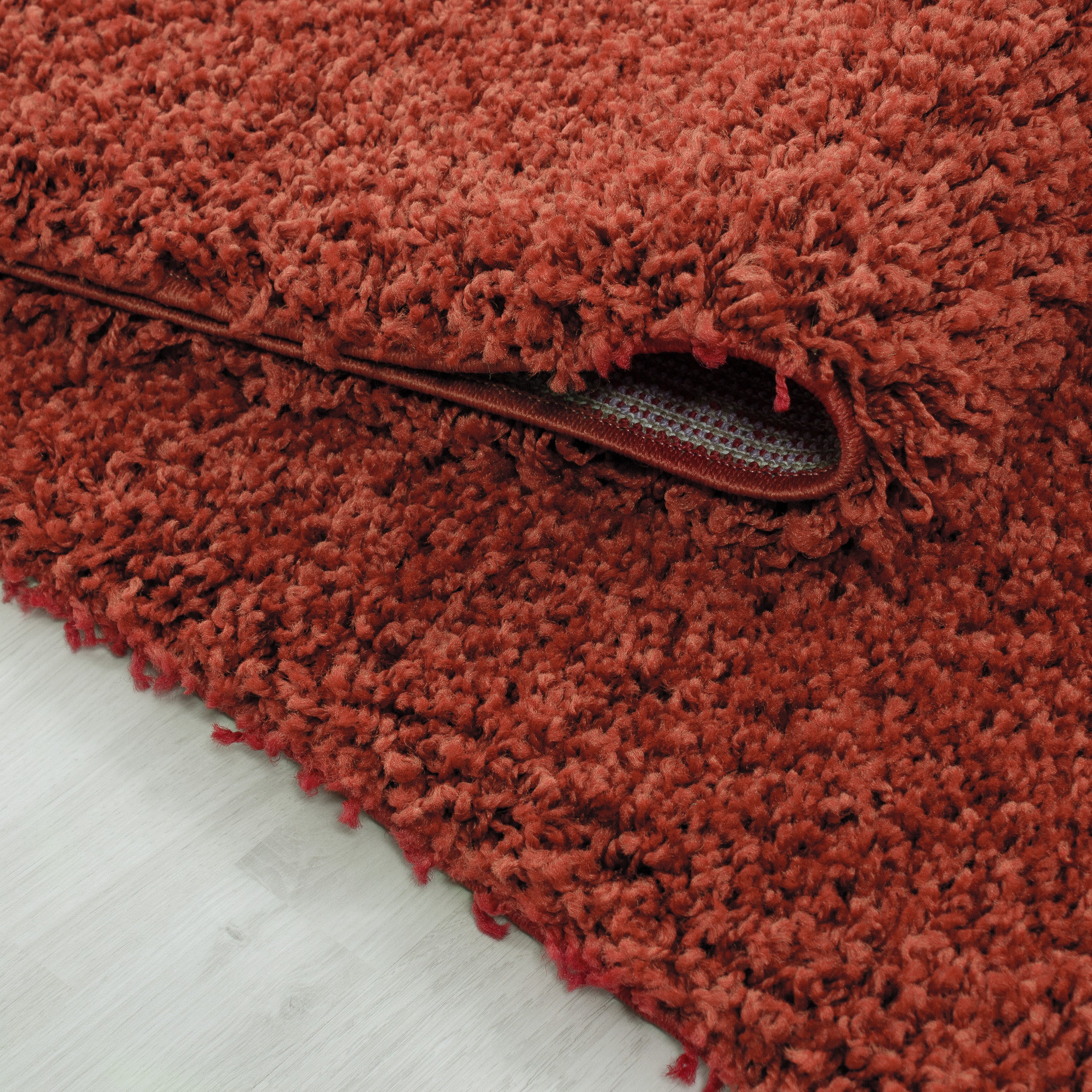 Hochflor Shaggy Teppich Rund verschiedene Farben und Größen Langflorteppich
