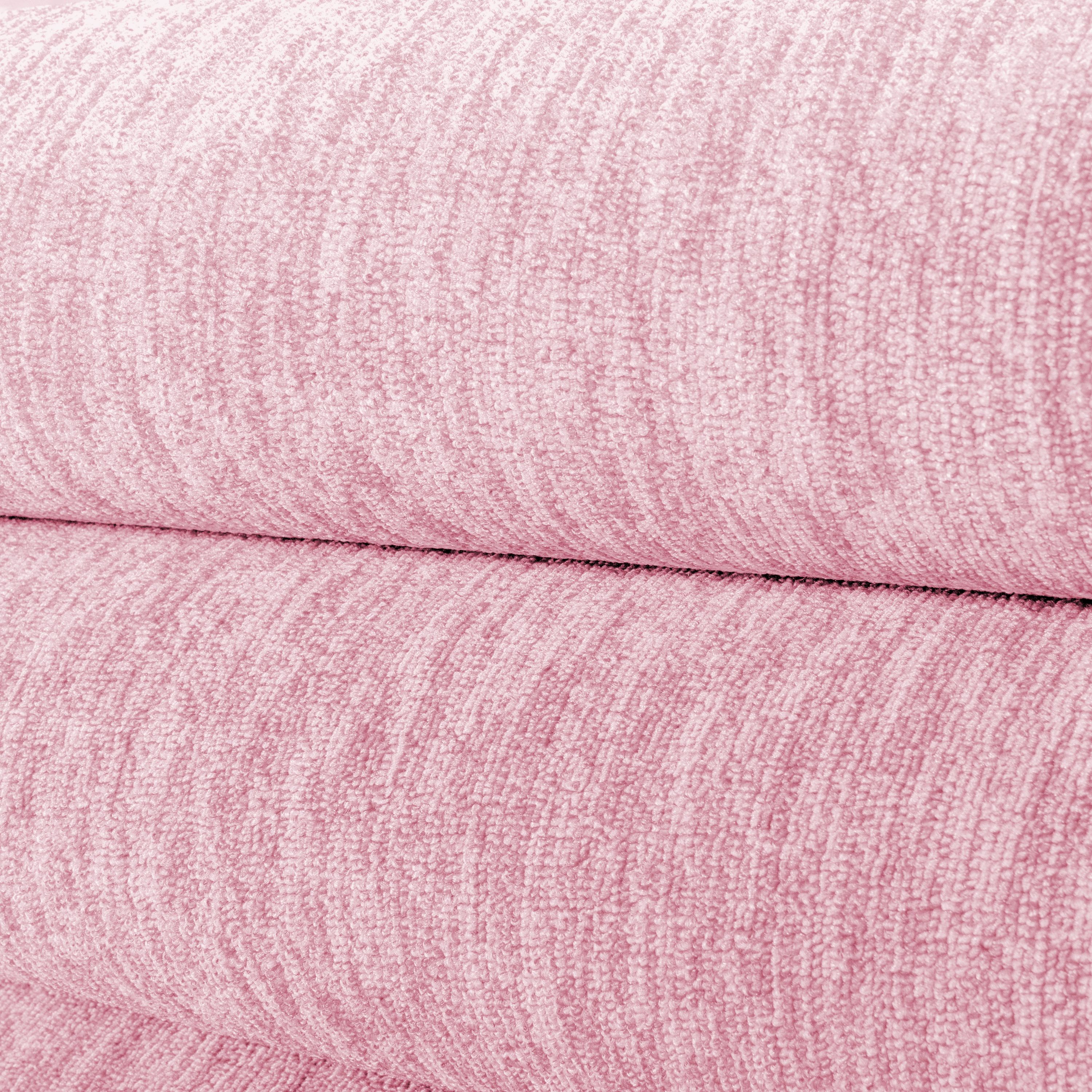 Kurzflor Wohnzimmer Teppich Einfarbig Flachgewebe Rose meliert glänzend