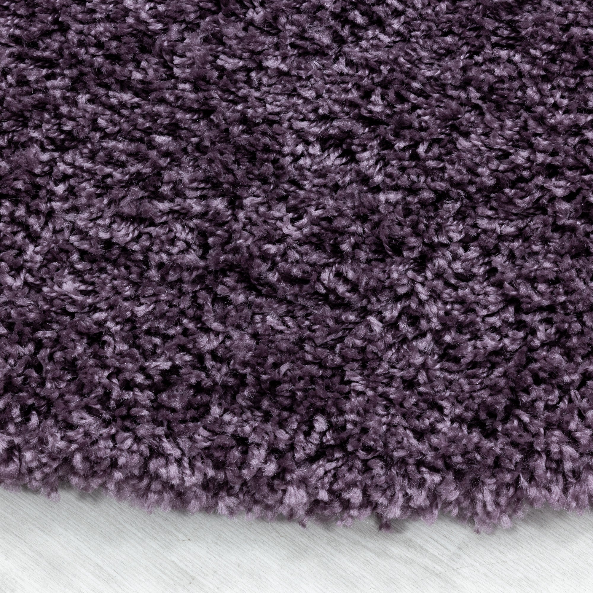 Hochflor Shaggy Teppich Wohnzimmerteppich Schlafzimmer Flor Super Soft Violet