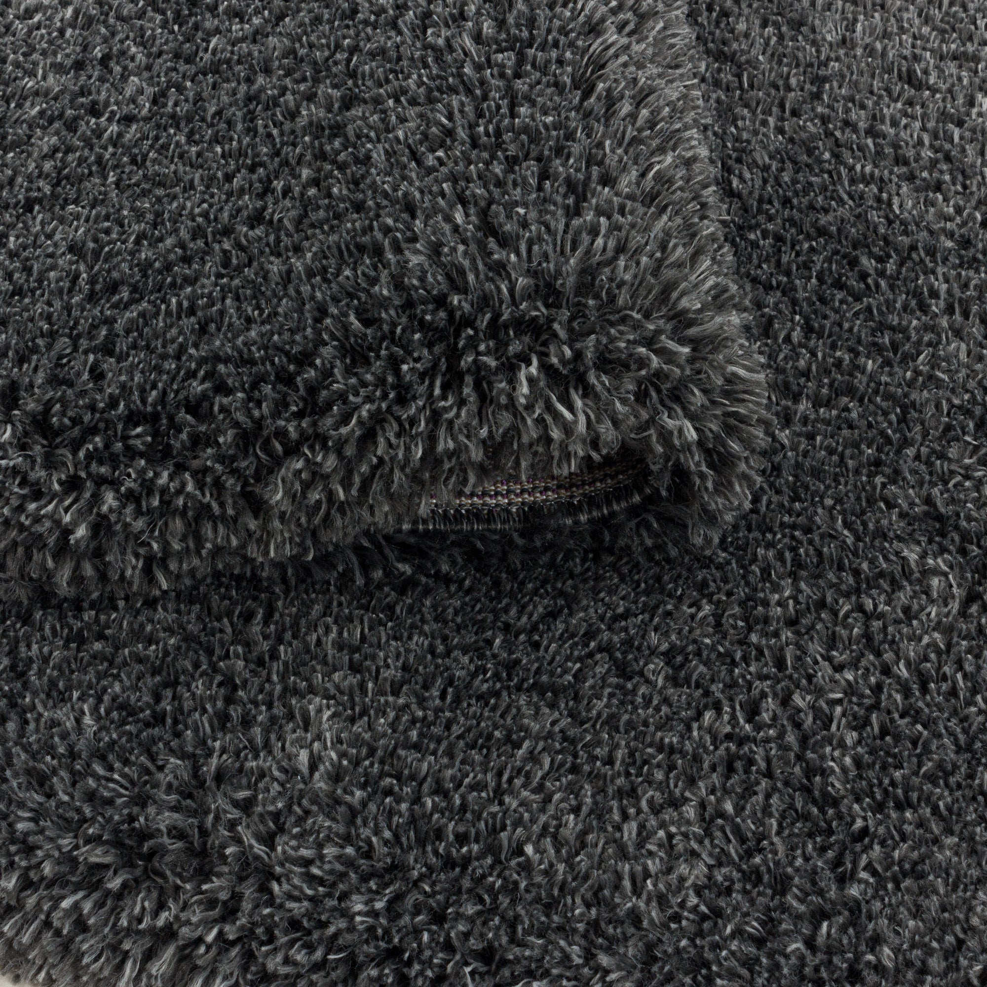 Shaggy Hochflor Teppich Wohnzimmerteppich Flor Super Weich Farbe Grau