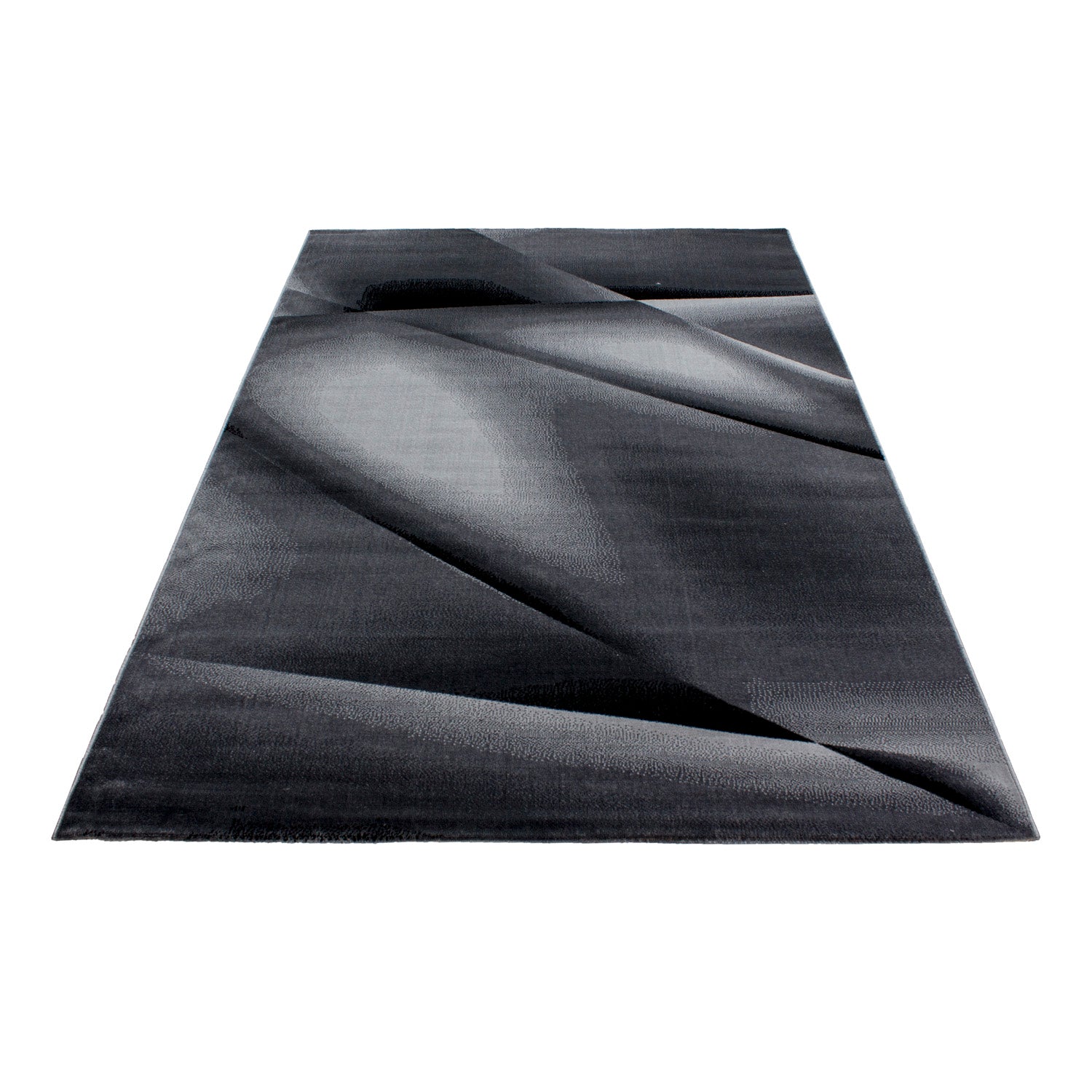 Teppich Schwarz Muster Linien
