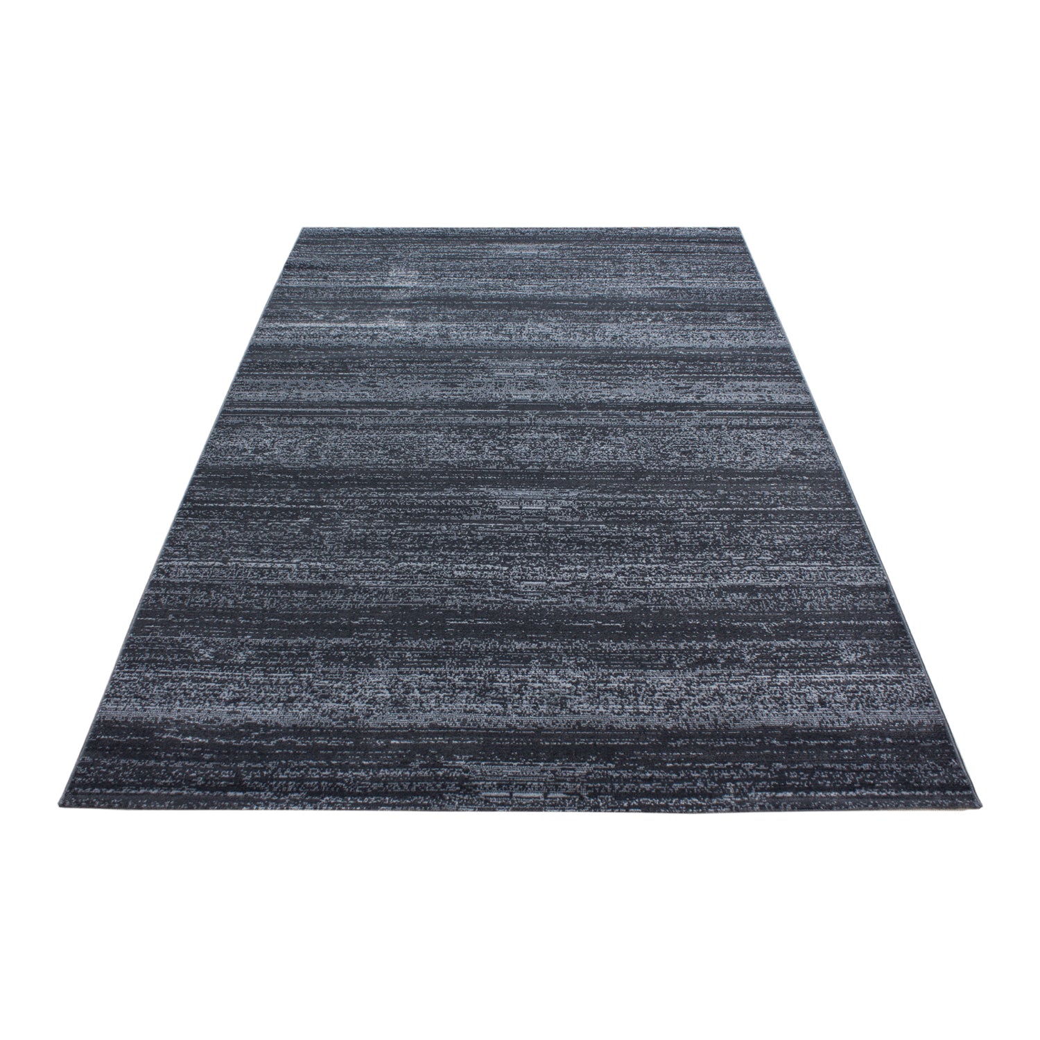 Meliert Grau Einfarbig Kurzflor Teppich